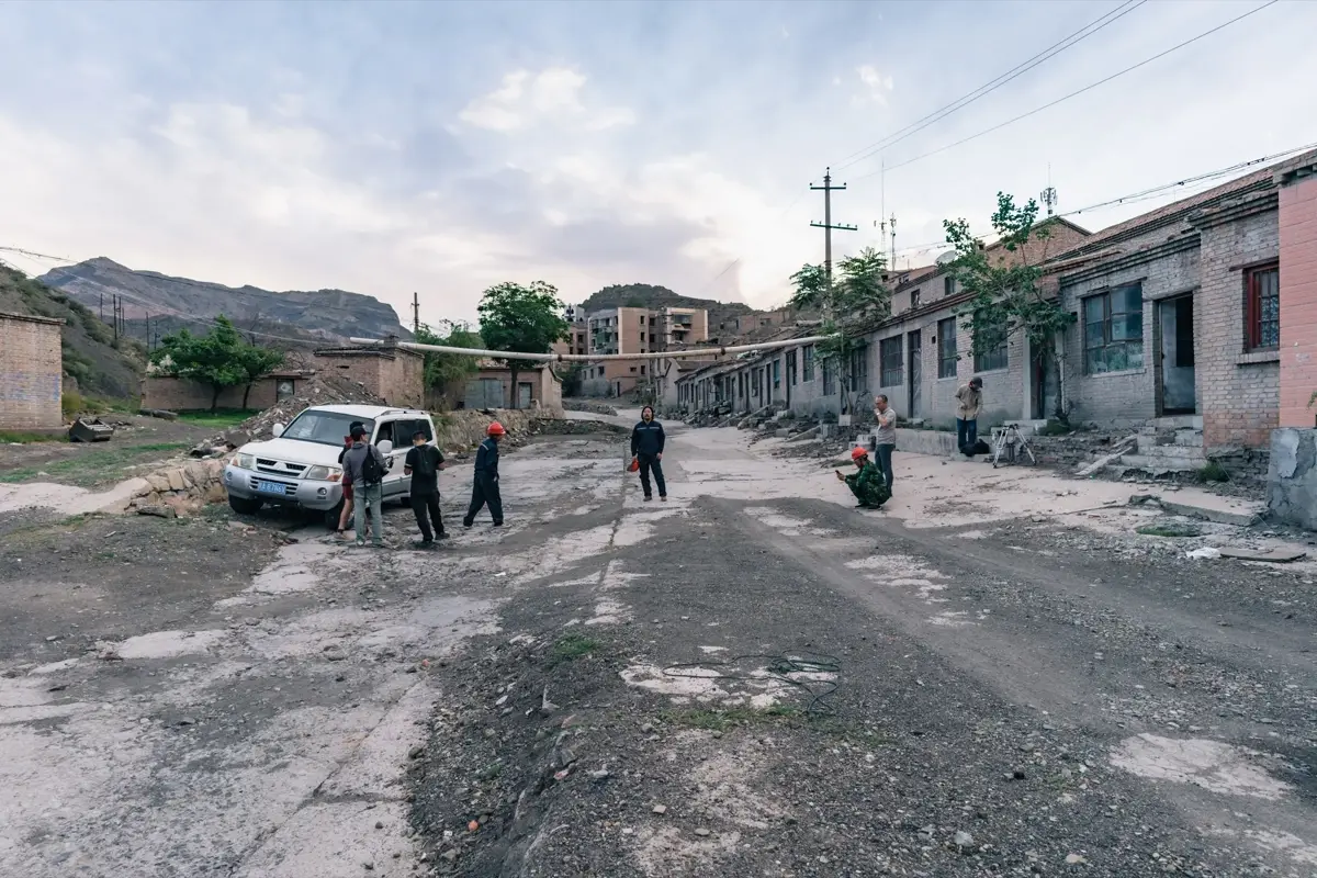 A street scene from the Yinchuan field notes.